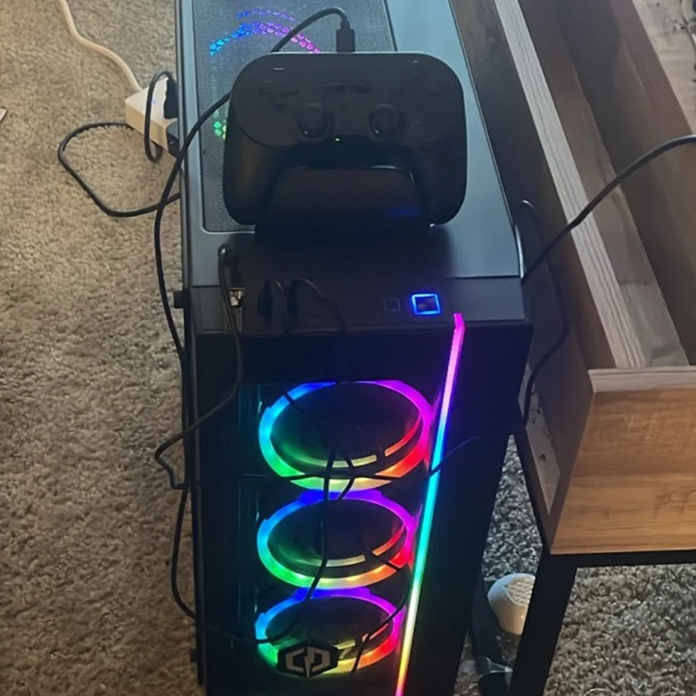 RGB Gaming PC with Controller